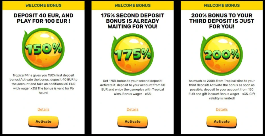 Tropical wins casino